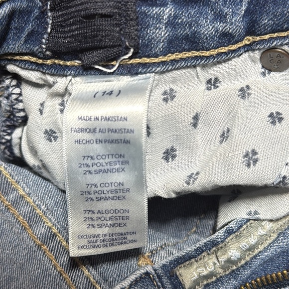 Girls Lucky Brand Blue Jean shorts size 14 - Picture 5 of 7